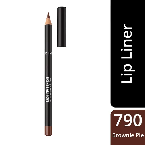 Vista 3 de Rimmel Delineador de labios de acabado duradero, Brownie Pie 8HR Wear Paquete de 2 Pastel de brownie