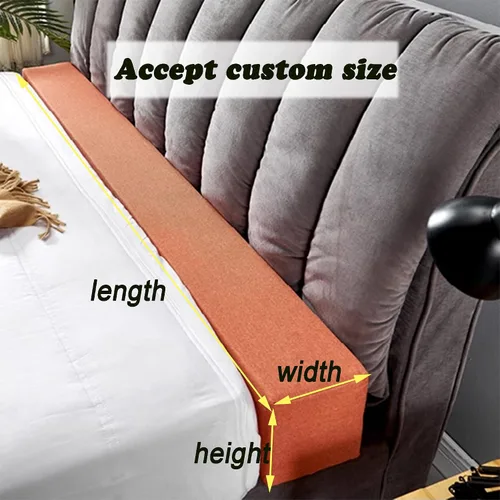 Vista 2 de Cojín de relleno de huecos para sofá cama, extensor de colchón, conector de cama individual, cojín de almohada con funda desmontable para cama