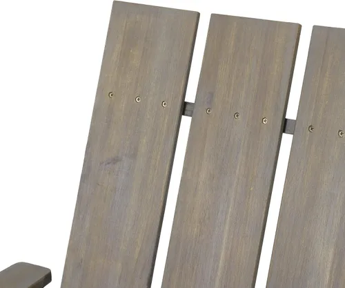Vista 4 de Christopher Knight Home Zuma Silla Adirondack plegable para exteriores, madera de acacia, color gris