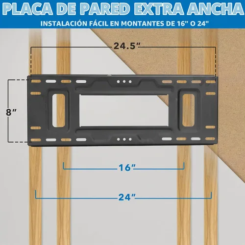Vista 7 de Mount-It! Soporte de TV de brazo largo, soporte de pared largo de movimiento completo con extensión de 38.5 pulgadas, soporte de pared para TV se