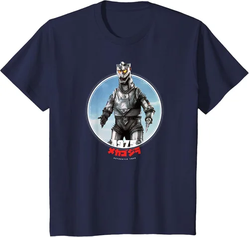 Vista 44 de Godzilla Mechagodzilla 1975 Icons of Toho T-Shirt Asphalt Grey