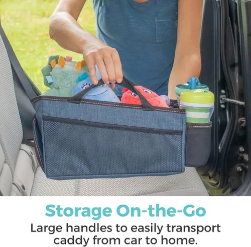 Vista 2 de Toddleroo by North States - Organizador de coche: Organizador de pañales portátil para coche - Organizador y almacenamiento de automóviles