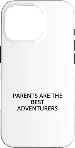 Vista 20 de iPhone 16 Parents are the best adventurers Case