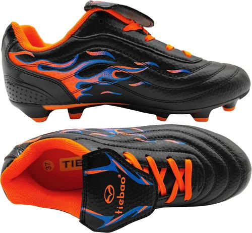 Vista 3 de tiebaoGanar Soccer Cleats for Mens Womens Long Studs Firm Ground Training Athletic Football Shoes OutdoorIndoor Running Spikes Softball Boys Girls