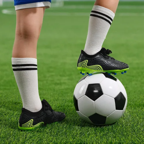 Vista 5 de Dream Pairs - Zapatos de fútbol para niños y niñas, zapatos de fútbol para niños pequeñosniños grandes