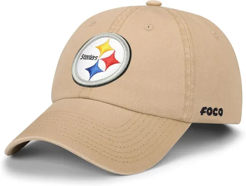 Vista 9 de FOCO NFL Mens NFL Team Logo Khaki Casual Hat Caps