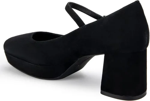 Vista 11 de Aerosoles Plataforma elegante para mujer, Gamuza negra