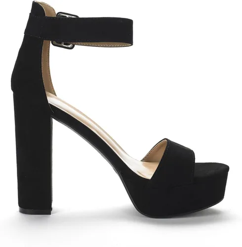 Vista 4 de DREAM PAIRS Hi-Lo - Sandalias de tacón alto y plataforma para mujer