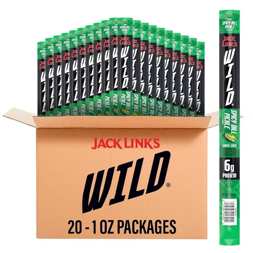 Vista 5 de Jack Link's Teriyaki Beef Jerky Multipack – Paquete de 20 bolsas de 0.625 onzas – Snacks de proteína de carne real listos para comer, 0.27 oz
