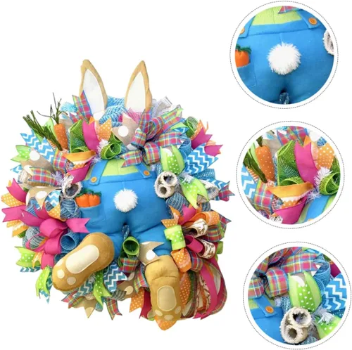 Vista 5 de 1 guirnalda artificial para decoración botánica, guirnalda de ramitas de Pascua, corona de muñeca de Pascua, adorno decorativo de Pascua, guirnalda