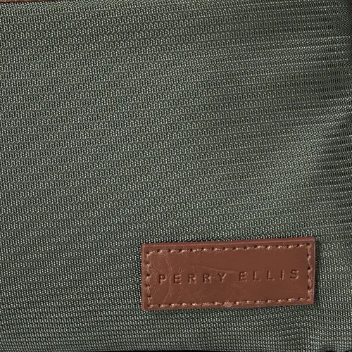 Vista 4 de Perry Ellis Portafolio para hombre, kit de viaje para pequeños artículos de cuero