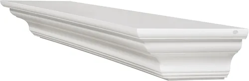 Vista 6 de Pearl Mantels 618-60 Crestwood - Estantería para repisa, 60 pulgadas, color blanco