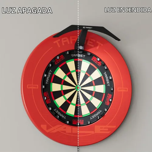 Vista 8 de Target Darts Tablero de Dardos LED - Iluminación de Tablero de Dardos Brillante Cable Extra Largo de 3m Se Ajusta de Forma Segura a Todos