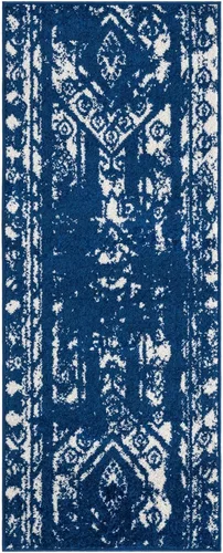 Vista 75 de Unique Loom Lennon Collection - Alfombra de área Zal (2 pies x 3 pies 1 pulgada, rectangular, gris y marfil)