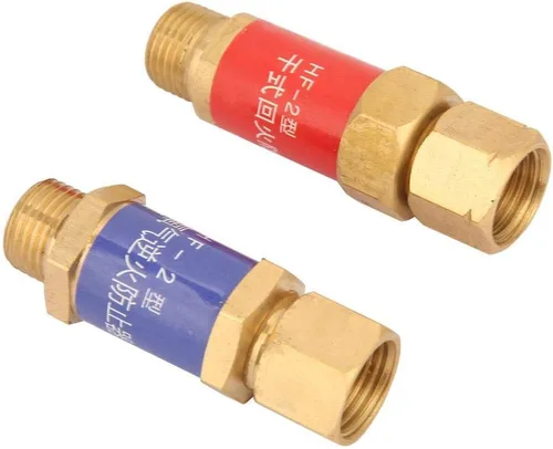 Vista 9 de Válvula antirretorno de oxígeno-acetileno, 1,5 oxígeno-acetileno antirretorno para equipos de soldadura de gas para hogares privados