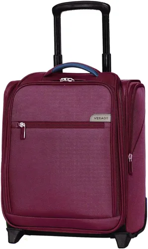 Vista 38 de Verage Equipaje de mano debajo del asiento de 14 pulgadas con ruedas giratorias y puerto de carga USB, maleta con ruedas para aerolíneas, bolsa Negro