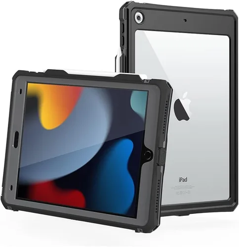 Vista 10 de Funda impermeable compatible con iPad Air de 11 pulgadas (M2)/5ª/4ª generación de 10.9 pulgadas, funda protectora de cuerpo completo con protector