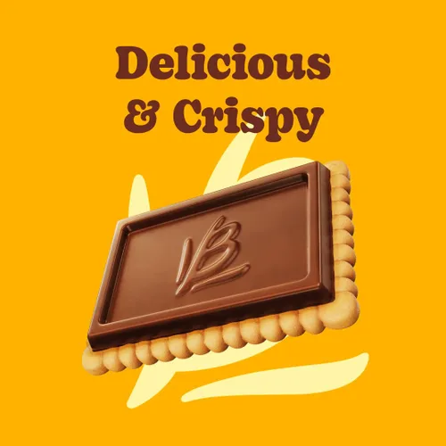 Vista 3 de Bauducco Galletas Choco Biscuit – Galletas crujientes cubiertas de chocolate, envueltas individualmente para aperitivos, postres y loncheras, 25.3