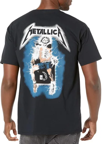 Vista 2 de Metallica Ride The Lightning - Camiseta para hombre color negro