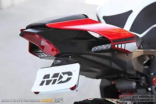 Vista 3 de Railside Performance Compatible con R1 YZF-R1 2015-2025 R1M R1S 2015-2018 In Vent LED Señales de giro traseras