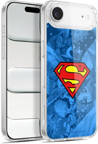 Vista 10 de Head Case Designs Funda de gel con licencia oficial de Superman DC Comics Collage Comicbook Art [protección de grado militar] compatible con Apple