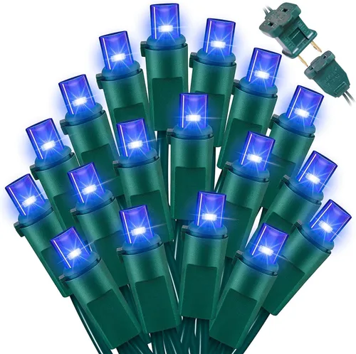 Vista 16 de LAMPHOME 100 unidades de rojo y verde - Tira de luces - 21.6 pies de luces LED de Navidad, mini luces LED para decoración de interiores, exteriores