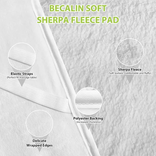 Vista 5 de Calentador de mesa de masaje, almohadilla de calefacción profesional SPA masaje cama calentador almohadillas Blanco