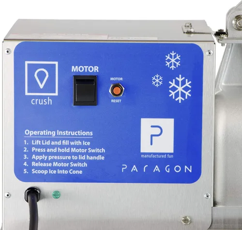 Vista 7 de Paragon, Arctic Blast, máquina para fabricar helados de agua para concesionarios profesionales que necesitan equipos comerciales para producir