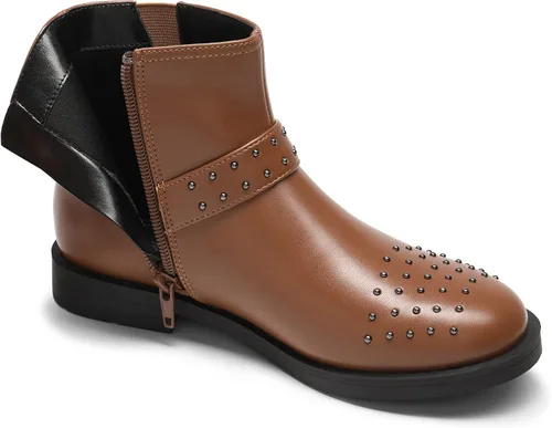 Vista 3 de DREAM PAIRS Botas de tobillo para niñas pequeñas y grandes