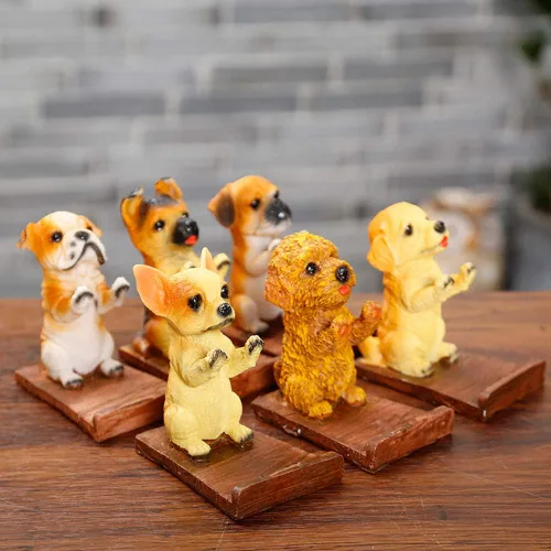 Vista 4 de Soporte para teléfono celular para cachorros, soporte para teléfono inteligente para escritorio, Chihuahua