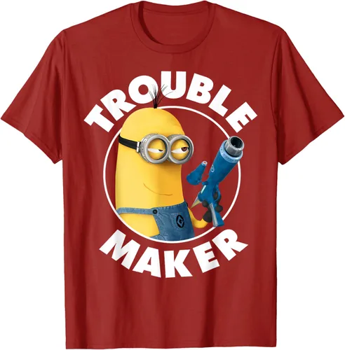 Vista 71 de Despicable Me Minions Kevin Fabricante de Problemas Gráfico Camiseta Negro