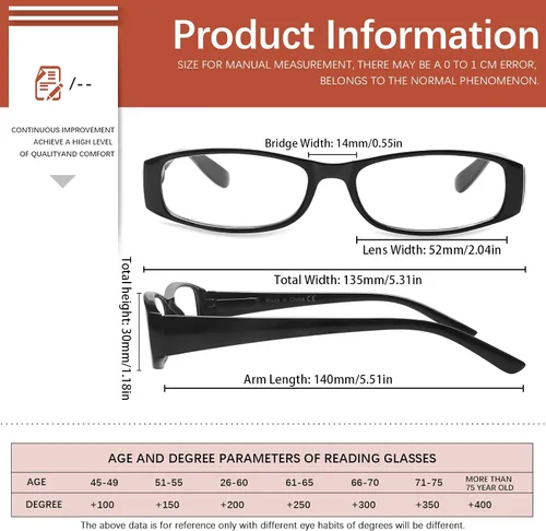 Vista 2 de 5 Pack Reading Glasses Blue Light Blocking for Women Fashion Spring Hinges Computer Readers Anti UV/Glare (5 Mix, 1.75)