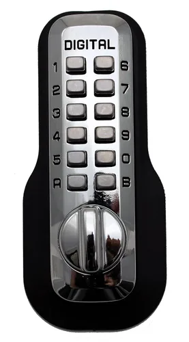 Vista 5 de Cerradura mecánica sin llave Lockey USA, Bright Brass, 1