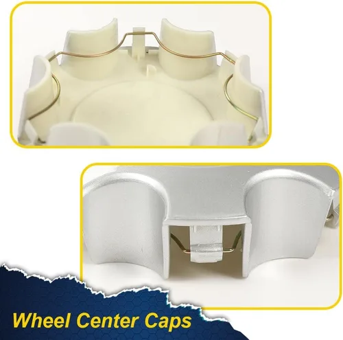 Vista 8 de G-PLUS Tapones centrales de rueda compatibles con Toyota Tundra Sequoia 03-07, kit de 4 piezas, color plateado