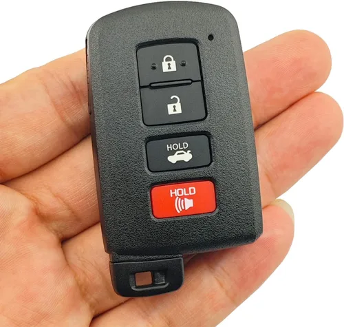 Vista 3 de Funda de repuesto inteligente para llavero para Toyota Highlander Avalon Camry Corolla RAV4 2019 2018 2017 (negro)