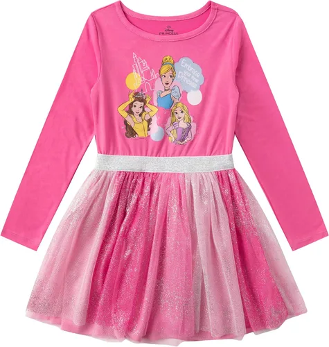 Vista 11 de Disney Frozen, Minnie Mouse, vestido de manga larga para niñas pequeñas y grandes