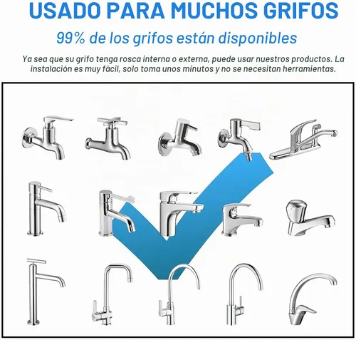 Vista 6 de Accesorio de rociador de grifo de cocina, extensor de grifo móvil