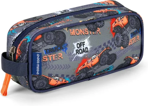 Vista 11 de Estuche para lápices Choco Mocha para niñas, gran estuche de lápices con cremallera suave para niñas con 2 compartimentos, estuche de lápices
