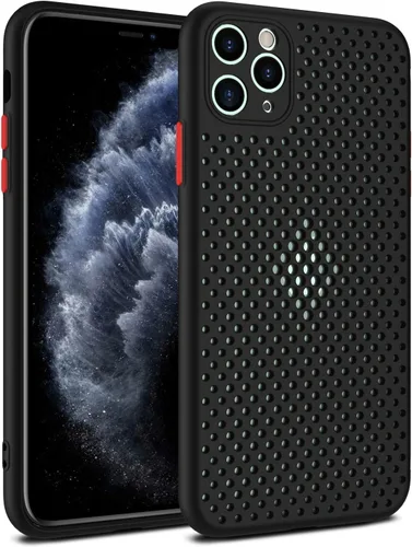 Vista 8 de Funda de disipación de calor para teléfono, nueva funda celular permeable con agujeros para disipación de calor, protección completa de lente