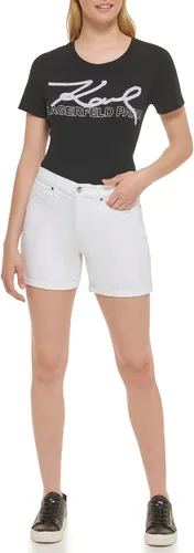 Vista 2 de Karl Lagerfeld Paris Women's Skinny Logo Taping Short