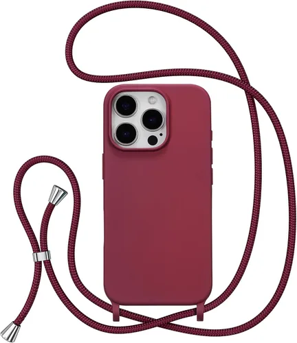 Vista 53 de ZTOFERA Funda para iPhone Air con correa, funda cruzada para teléfono con cordón ajustable para el cuello en los hombros, silicona suave a prueba