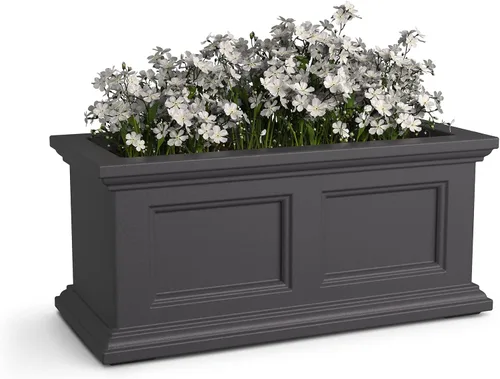 Vista 17 de Mayne Fairfield - Maceta con ventana de 2 pies, con riego automático, resistente a la intemperie para flores, diseño duradero