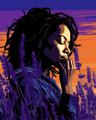 Vista 29 de Pintura por Números Afroamericana DIY Pintura Acrílica Kit de Pintura por Números para Niños Adultos Principiantes Chica Negra de Moda DIY Pintura