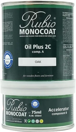 Vista 81 de Rubio Monocoat Tinte y acabado para madera de 650 pies cuadrados - Niebla 5% Oil Plus 2C Aceite de linaza ecológico de secado rápido