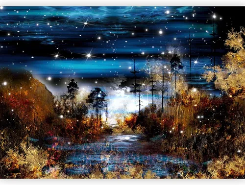 Vista 22 de artgeist Mural de pared Green Pangea de 79 x 55 pulgadas - Papel tapiz no tejido XXL de forro polar para decoración de pared, impresión fotográfica