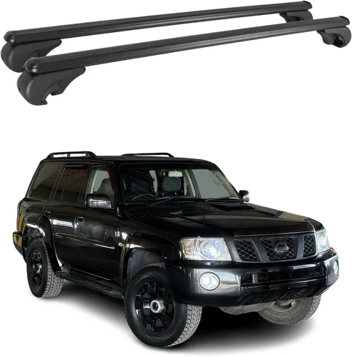 Vista 13 de OMAC Portaequipajes con cerradura para Ford Explorer Sport Trac 2001-10, antirrobo negro para viajes, kayak, canoa, surf, esquí, snowboard, camping