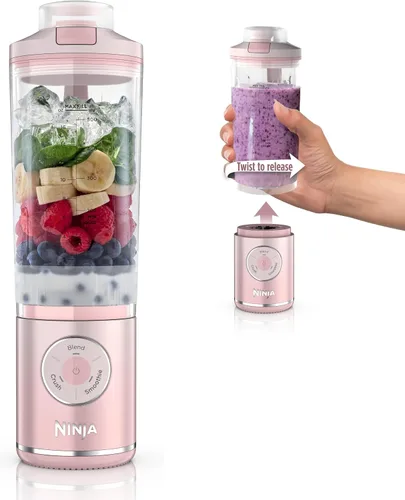 Vista 19 de Ninja Blast Max, licuadora portátil + Twist & Go, batido personal, mezcla, trituración de hielo, 3 programas, inalámbrico, recipiente extraíble