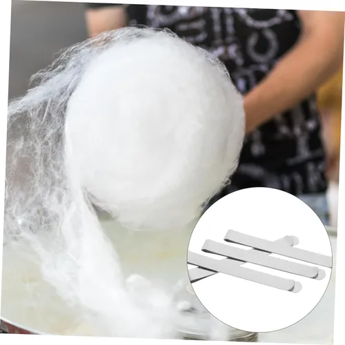 Vista 8 de Mobestech 2sets Sugar Machine Candy Clips Reusable Stainless Steel Candy Floss Making Supplies 10pcs*2
