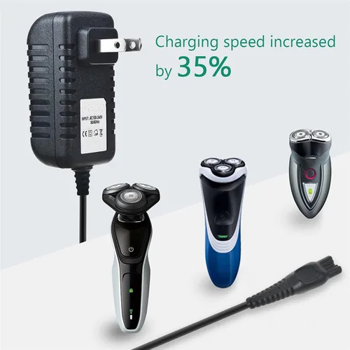 Vista 4 de Digipartspower Cargador adaptador de CA DC para Philips Norelco Shaver MG7770/49 1150BT/48 Power
