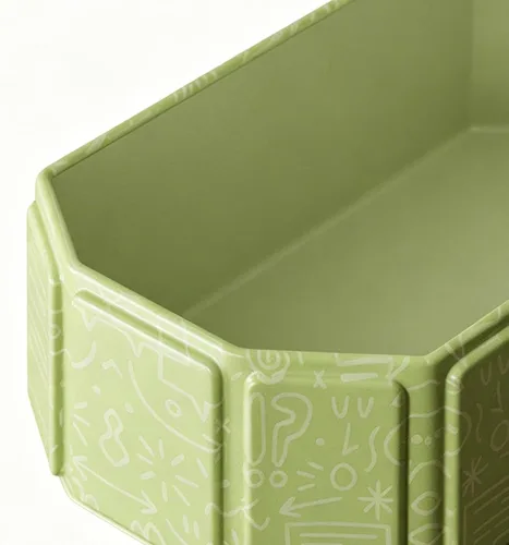 Vista 7 de Bañera para niños portátil antideslizante que ahorra espacio Verde